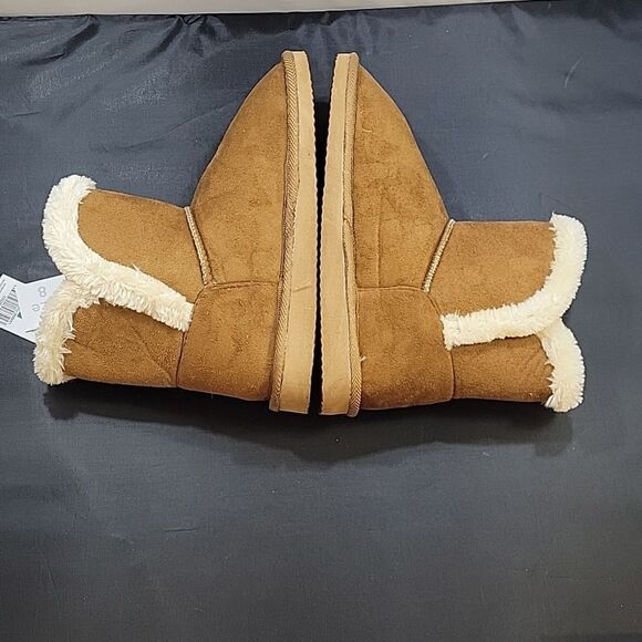 BRAND NEW JUST BE LADIES COG FAUX SUEDE ROUND TOE FAUX FUR WOMEN"S BOOTIES - Picture 9 of 13